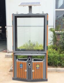太陽能廣告垃圾箱JH-902
