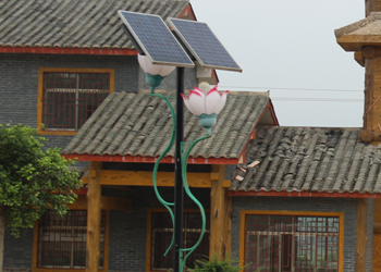 【案例】旅游文化村景觀太陽能庭院燈工程