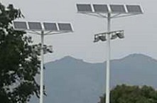 【案例】校園太陽能路燈工程太陽能球場燈
